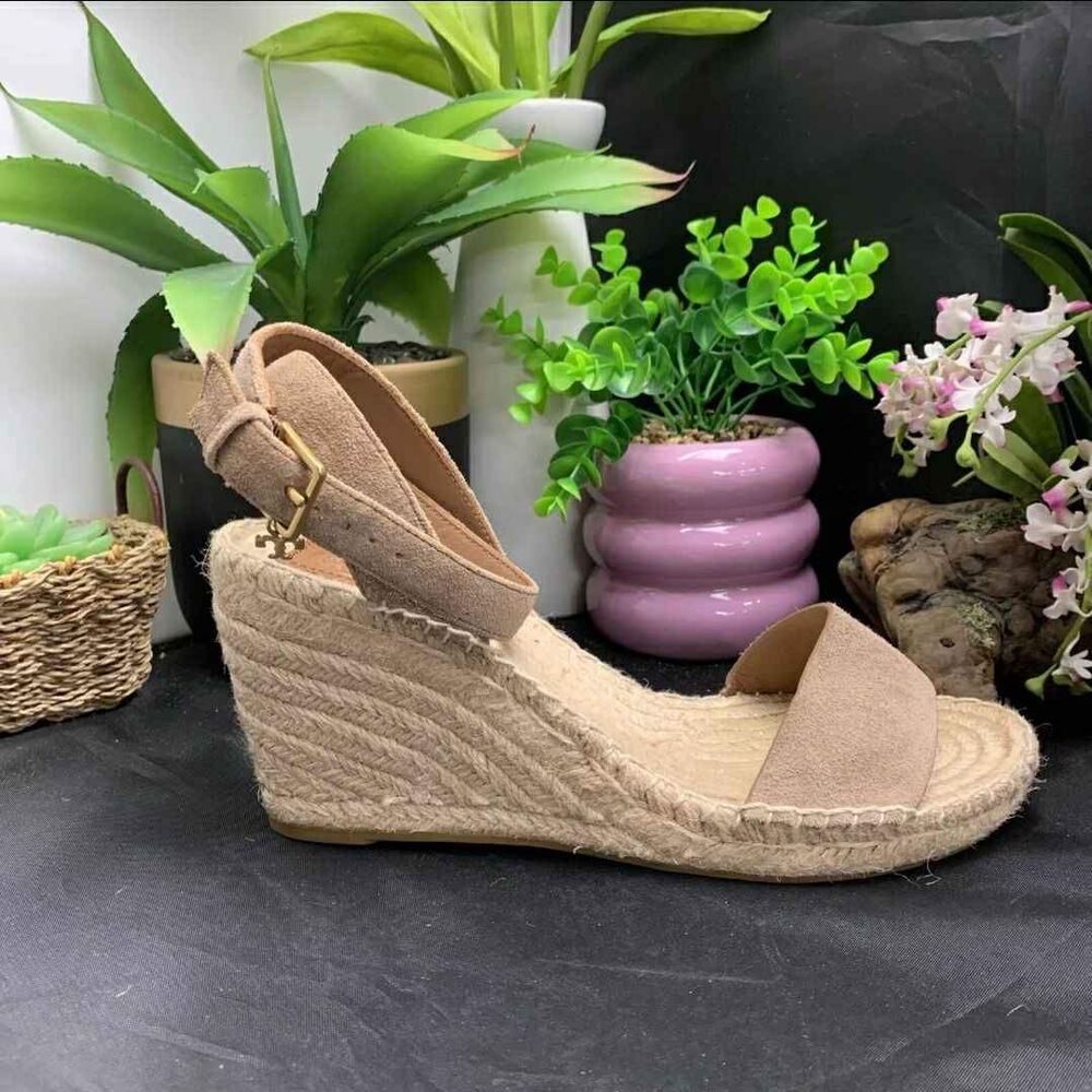 Like NEW Tory Burch Designer Laurel Wedge Espadrille Women Size 8.5M